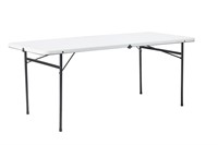 B3560  Mainstays 6ft Folding Table White