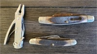 Pair of Vintage Old Timer Pocket Knives & Mini