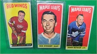 3x 1964-65 Topps Tall Boys Ullman # 15 Bower #40 +