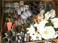 huge amount assorted napkin rings many great