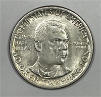 1946 Booker T Washington Commem Silver Half BU
