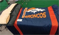 Broncos Twin Comforter, Sleeping Bag