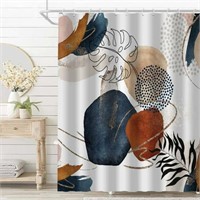 72 x 72  Jokapy Abstract Shower Curtain  Boho Mid