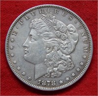 1878 P Morgan Silver Dollar 7/8 Tail Feathers
