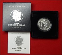 2021 D Morgan Silver Dollar - Box - COA