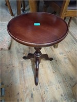 Edwardian Lamp Table and a Modern Wine Table