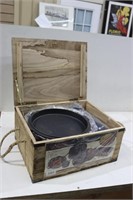 NEW LEWIS & CLARK CAST IRON CAMP CHEF COOKING SET