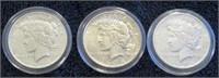 1934 Peace Silver Dollars (3)