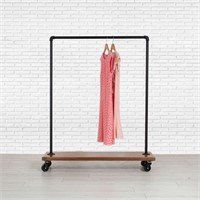 Industrial Pipe Rolling Clothing Rack