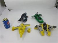4 vaisseaux de bloc LEGO