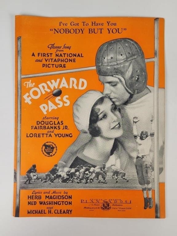 ANTIQUE THE FORWARD PASS SHEET MUSIC