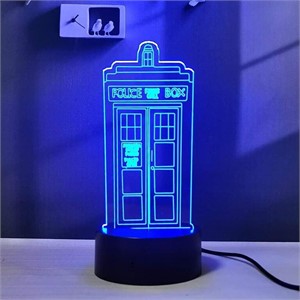NEW $29 "Dr Who" 3D Illusion Night Light  w/Remote