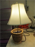 Lamp w/ Sea Glass