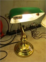 Green & Brass Lamp
