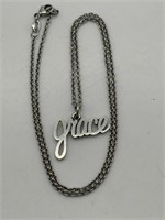 James Avery Sterling Silver "Grace" Necklace