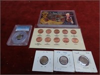 Lincoln US coin lot.