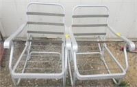 (AN) Aluminum Lawn Chairs w/o Cushions (bidding 2