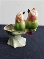 Vintage 5 in vase with birds