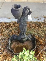 Female Holding Jar Bird Bath/statue