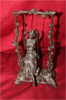 Moreau Bronze 'Sitting on a Swing'