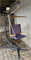 Patio Hammock Chair with Steel Stand, 33x78in