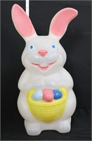 VIntage 21in Easter bunny blow mold w/ basket