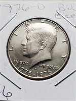 BU Bicentennial 1976-D Kennedy Half Dollar