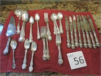 RW&S Wallace Sterling Silver Violet Flatware