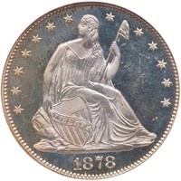 50C 1878 PCGS PR66 CAM CAC EX STOKELY COLLECTION
