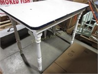 Vintage enamel top table