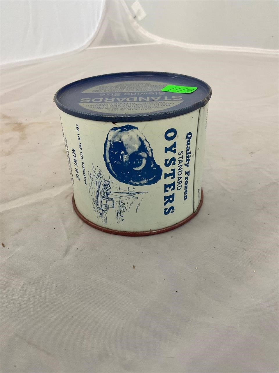 Cooks Oyster Co Bena VA 12oz Oyster Can