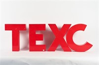 TEXACO SERVICE STATION PLASTIC LETTERS