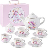 Tacobear Porcelain Tea Set for Girls Toys Unicorn