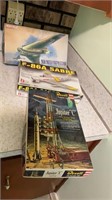 vintage airplane & rocket models