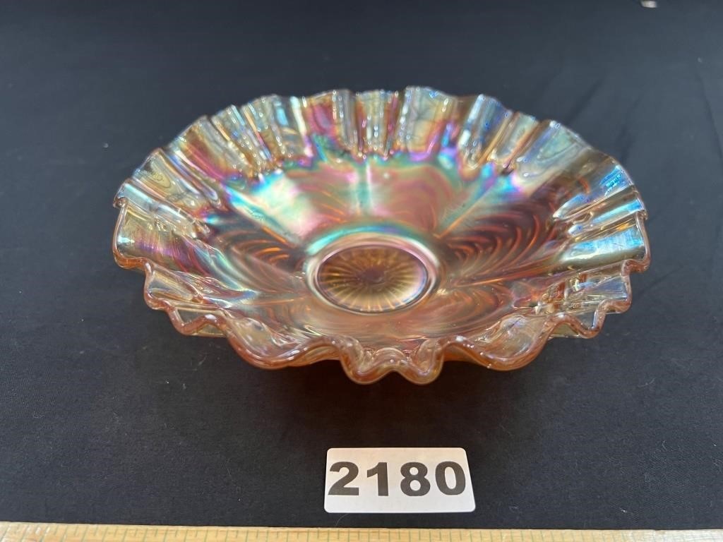 Imperial Glass Marigold Carnival Glass Bowl