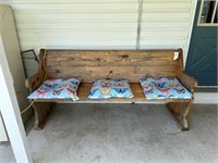 6' pine bench