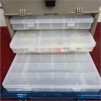 Plano plastic Fishing tackle box. Model 1234.