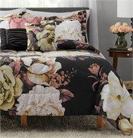 FULL, 10-Piece Floral Comforter Set