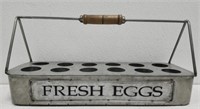 Metal Fresh Eggs Basket Carton