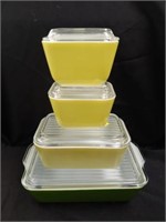 (4) Pyrex Refrigerator Dishes