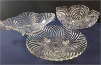 Clear bowls and platters