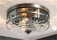 Uolfin Modern Farmhouse Drum Ceiling Light