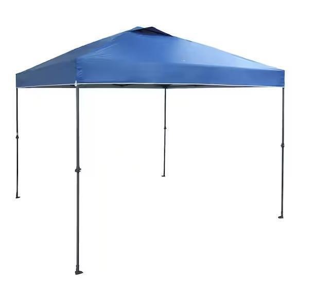 Everbilt 10 ft. x 10 ft. Blue Instant Canopy Pop U