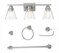 Hukoro Romance 25.98 in. 3-Light Vanity Light