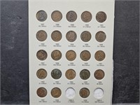 23 Indiana Head Penny Coins