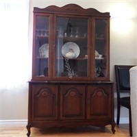 Solid Wood Glass Front China Cabinet