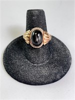 Vintage Sterling/14KT Gold Star Sapphire Ring 5 Gr