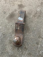 Receiver hitch with 1 7/8 ball