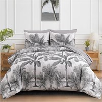 King Size Palm Tree Bed Set New open box
