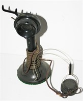 Early Candlestick Telephone w/ Hand